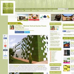 LIFEWALL: Modular Vertical Garden Panels Clean up the Air