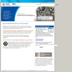 Green Building and Sustainable Development with Concrete