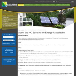 About NCSEA > North Carolina Sustainable Energy Association