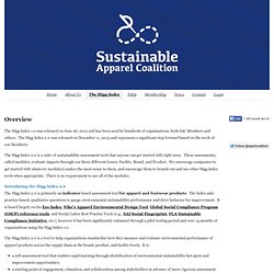 Sustainable Apparel Coalition - Overview