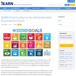 Projects Align to the UN Sustainable Development Goals - iEARN Collaboration Centre (en-US)