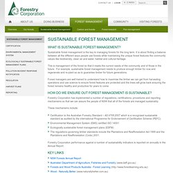 NSW DPI forest Management and Regulation