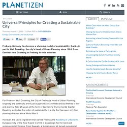 Universal Principles for Creating a Sustainable City