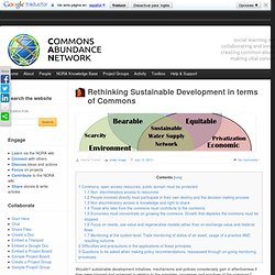 Rethinking Sustainable Development in terms of Commons