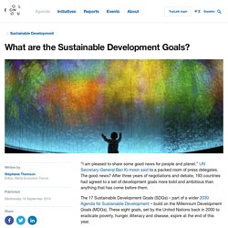 What are the Sustainable Development Goals?