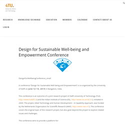 Design for Sustainable Well-being and Empowerment Conference – 4TU