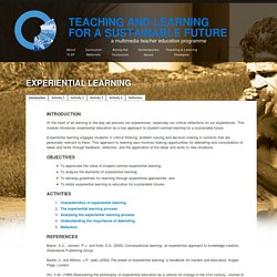 Teaching and Learning for a Sustainable Future