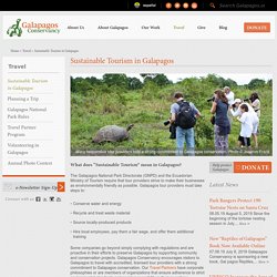 Sustainable Tourism in GalapagosGalapagos Conservancy, Inc.