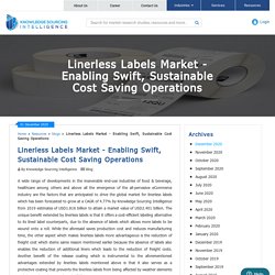 Linerless Labels Market - Enabling Swift, Sustainable Cost Saving Operations