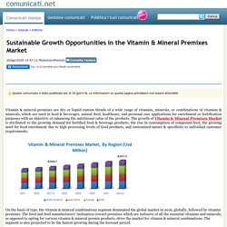 Vitamin & Mineral Premixes Market Size, Share, Trends, and Forecast - 2022
