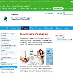 Sustainable Packaging - SCA Corporate