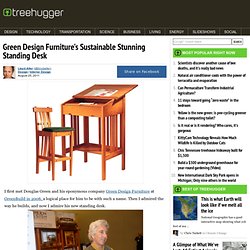 Green Design Furniture's Sustainable Stunning Standing Desk