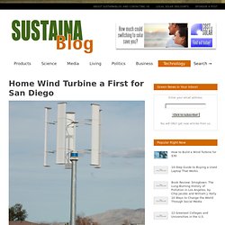San Diego's First Home Wind Turbine