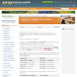 Sustantivos contables e incontables en inglés