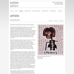 Sutton Gallery » Artist Profile » Gordon Bennett