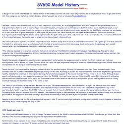 Suzuki SV650/SV650S model histor