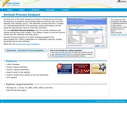 Svchost Process Analyzer - a svchost.exe file checker