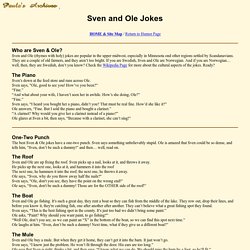 Sven and Ole Jokes, Paula's Archives