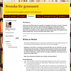 Svenska för gymnasiet: Svenska 3