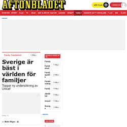 Sverige är bäst i världen för familjer