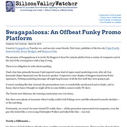 Swagapalooza: An Offbeat Funky Promo Platform