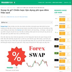 Swap là gì? Chiến lược tận dụng phí qua đêm hiệu quả