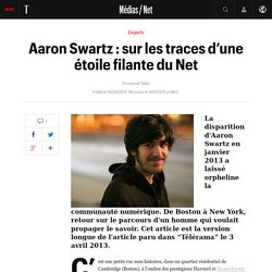 Aaron Swartz : sur les traces d’une étoile filante du Net - L'actu Médias / Net