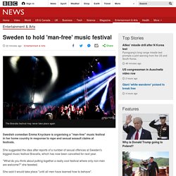 Sweden to hold 'man-free' music festival