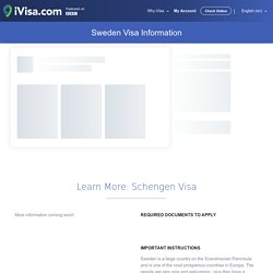 Sweden Visa Information