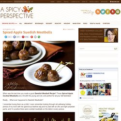 Spiced Apple Swedish Meatballs