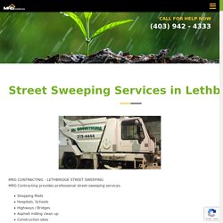 Street Sweeping - Topsoil, Trucking, Snow removal, Line Painting, Excavating in Lethbridge