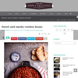 Sweet and smoky cowboy beans