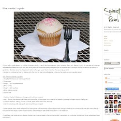 - sweet road -: How to make 1 cupcake