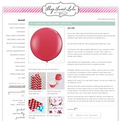 Shop Sweet Lulu - 36" Round Balloon: Red
