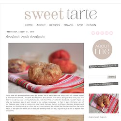 sweet tarte: doughnut peach doughnuts