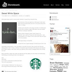 Sweet White Space « stoneboard.ca