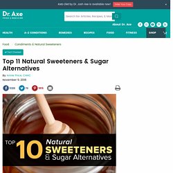 Top 10 Natural Sweeteners & Sugar Alternatives