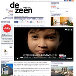 Sweetie avatar by Lemz wins Dutch Design Award 2014
