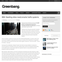 IBM: Swelling cities need smarter traffic systems