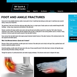 Ankle Swelling Treatment, Center For Foot And Ankle Surgery