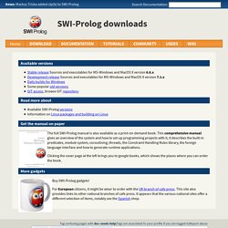 SWI-Prolog downloads