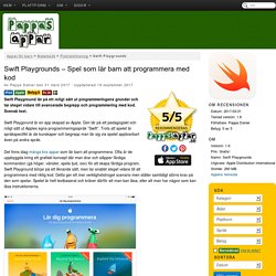 Swift Playgrounds - Spel som lär barn att programmera med kod