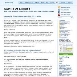 Swift To-Do List Blog