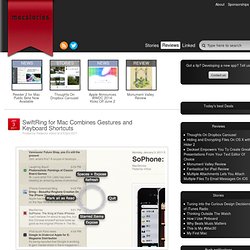 SwiftRing for Mac Combines Gestures and Keyboard Shortcuts