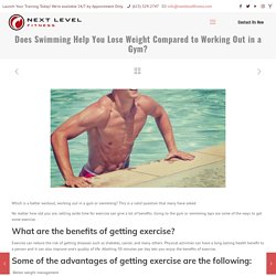 Does Swimming Help You Lose Weight Compared to Working Out in a Gym?