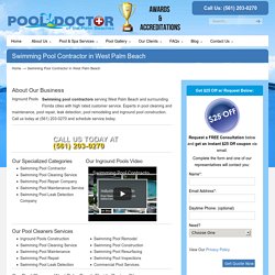 Swimming Pool Contractor in West Palm Beach, Florida