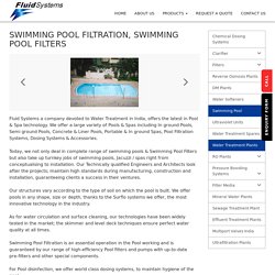 Swimming Pool Filtration