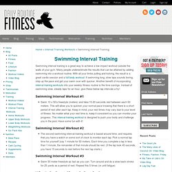 Swimming Interval Training - Daily Routine Fitness