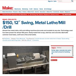 $150, 12″ Swing, Metal Lathe/Mill/Drill