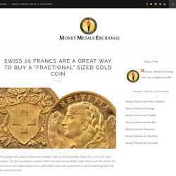 Swiss 20 Francs Are a Great Way to Buy a "Fractional" Sized Gold Coin